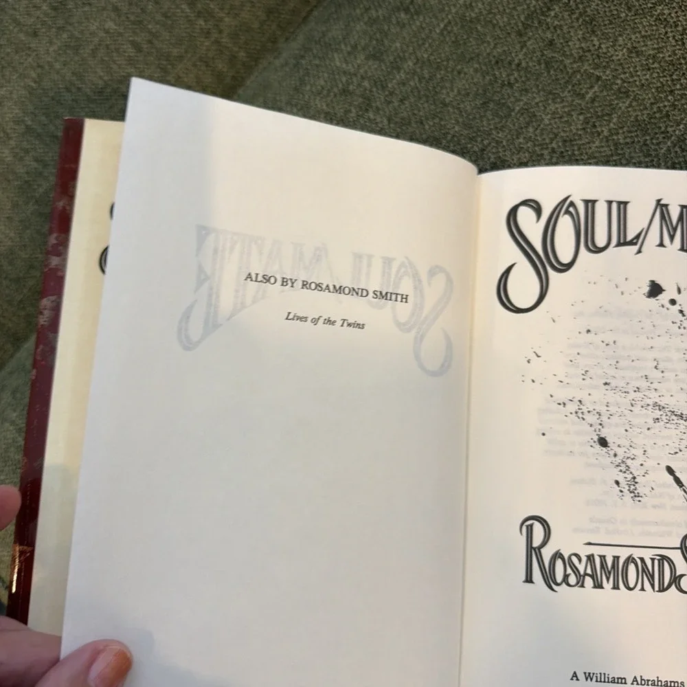 SOUL/MATE by Rosamond Smith (Dutton, 1989)